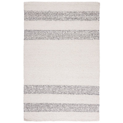 Tapis ivoire en laine / coton tissé à la main Abbie-James Natura