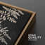 Forêt, fougère, plante, silhouette, nature sauvage, illustrations - ensemble de 3 peintures sur toile-85484310-85484312