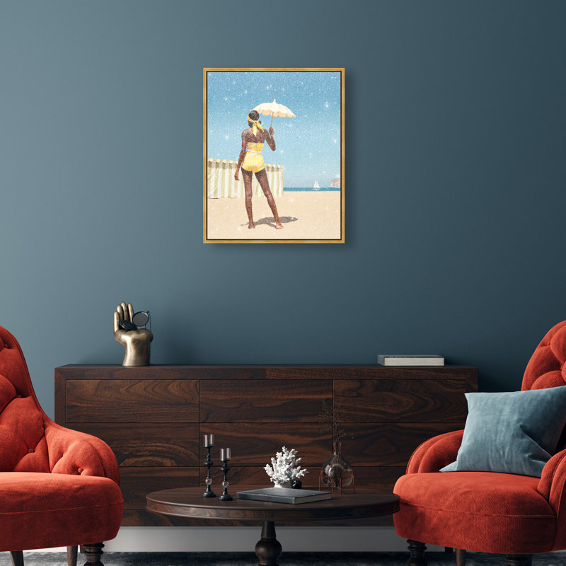 Cabana Muse III Canvas Fashion Print by Oliver Gal, Black Frame, 16 x 20, 16"H x 20"W, Gallery Wrapped