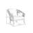 Chaise longue de patio douce et confortable
