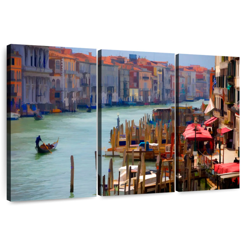 Kavia le Grand Canal à Venise, Italie II, H 32 po x l 50 po
