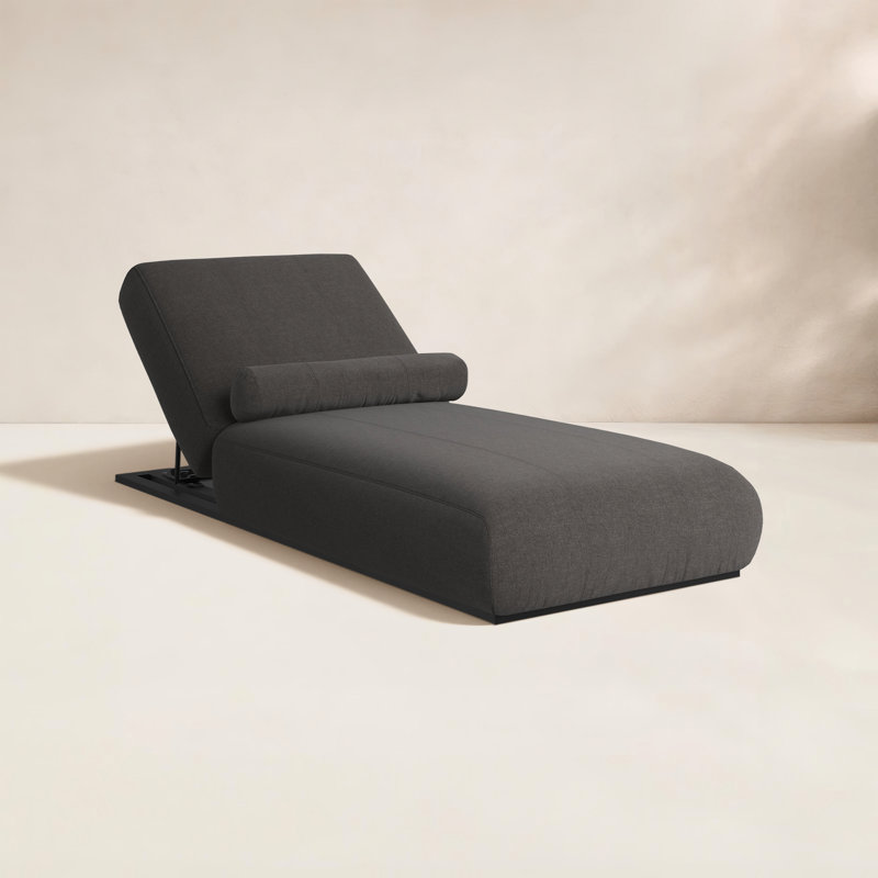 Dionne Aluminum Outdoor Armless Lounge Chair , Sunbrella® Cushions Included