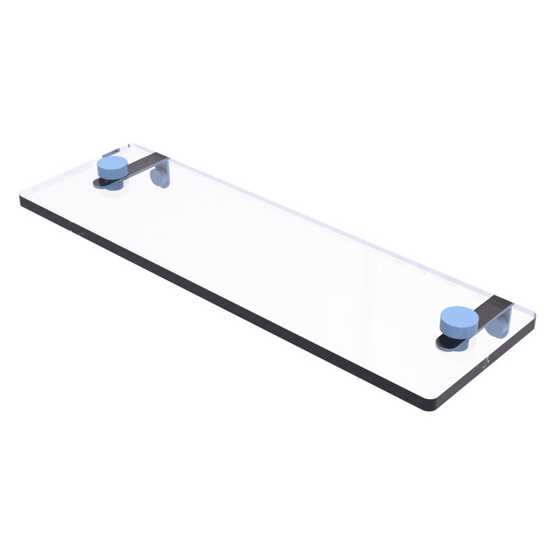 Tablette de meuble-lavabo en verre avec bords biseautés NS, H 2 po x l 16 po x P 5 po, Étincelle d'automne