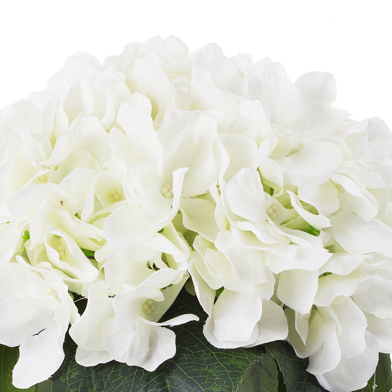 Silk Hydrangea Arrangement in Vase