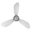 Ventilateur de plafond intelligent 52 pouces à 3 pales avec télécommande et ensemble d'éclairage inclus