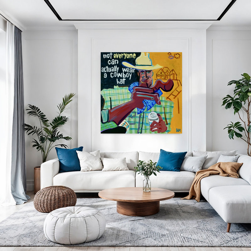 Art contemporain Portrait contemporain, H 36 po x l 36 po