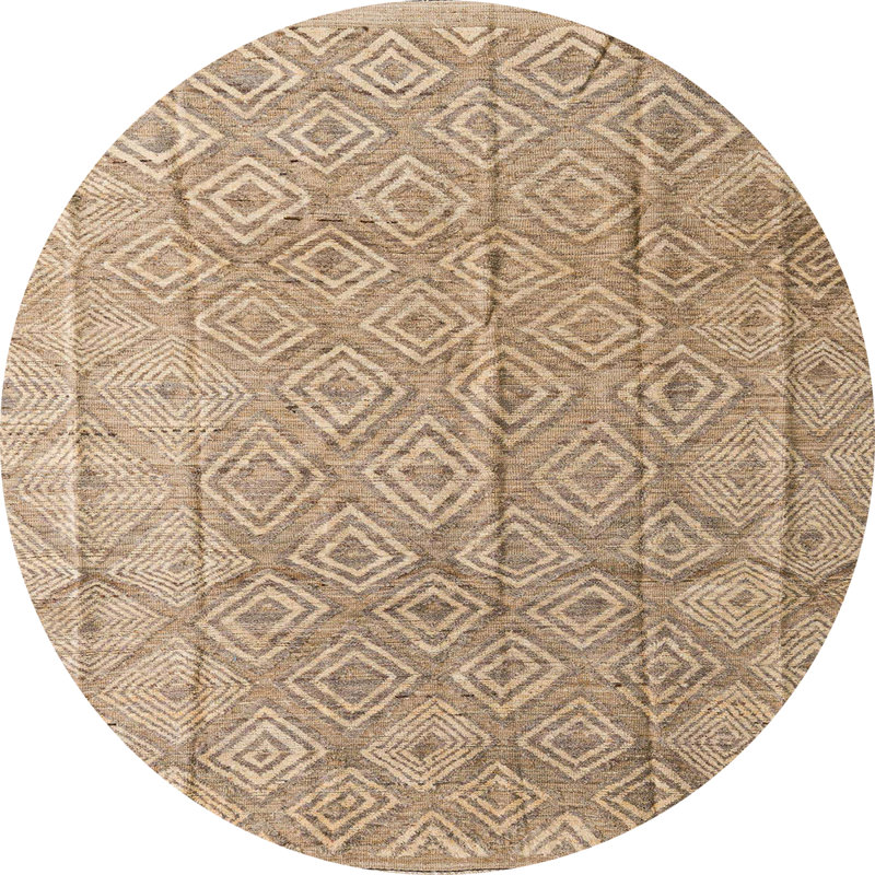Tapis abstrait moderne 5212, Rond 3 pi