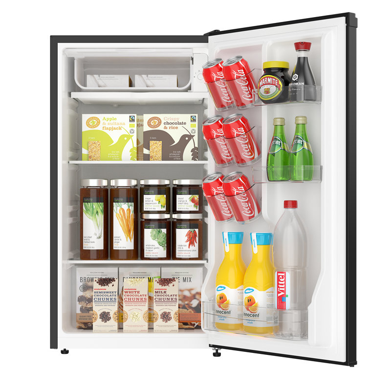 Arctic Chef, 3.2 Cu. Ft. Eraser Board Compact Refrigerator, Black