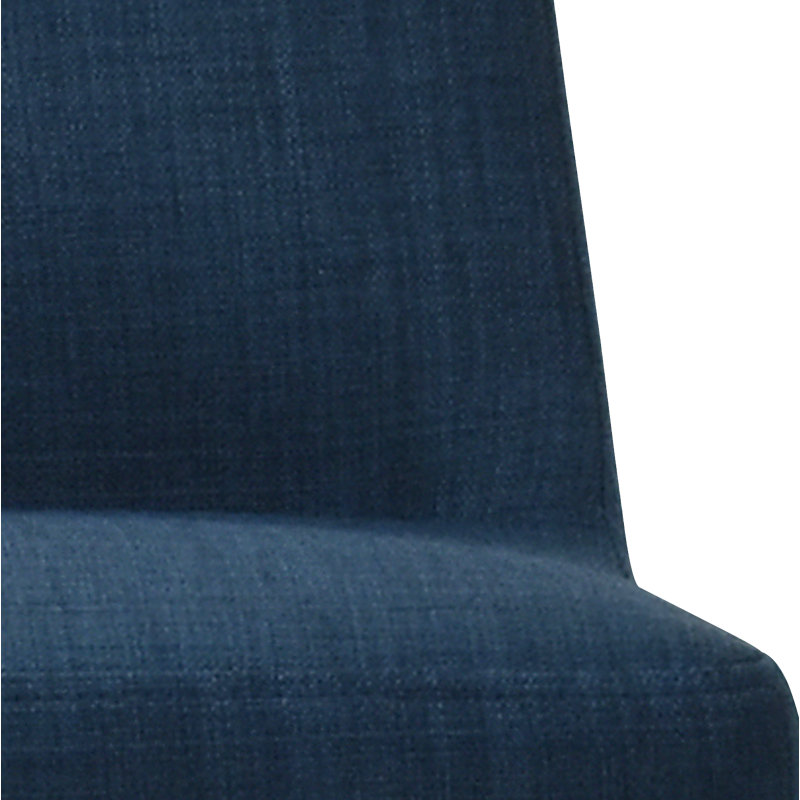 Baron Upholstered Stool with Metal Frame, Counter Stool (25.5” Seat Height), Blue