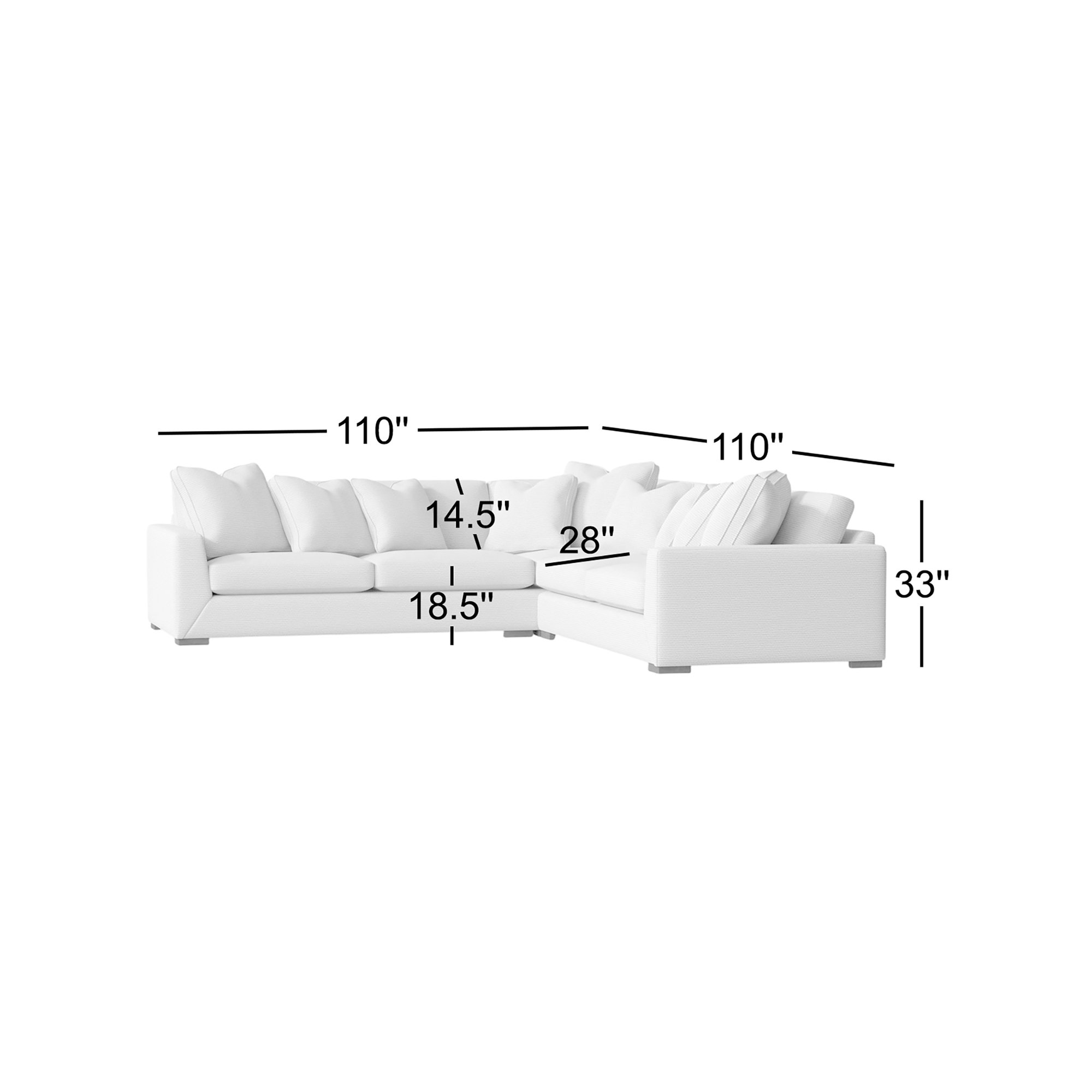 Nicolette Sectional Collection, Akiko Graphite Performance 5534-011, Aged Gray