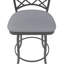 Tabouret pivotant Di Milan en tissu performance texturé avec finition thermolaquée à la main-244384881-244384907-244384906