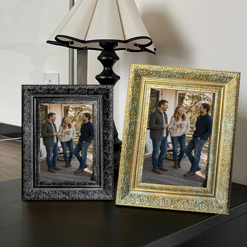 Cadre photo 8 pièces x 10 po 8 pièces or antique pour cadeaux de fête des Mères, Antique Gold, 1, 8" W x 10" H
