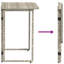 Folding Garden Table 90X51x75 Cm Poly Rattan-1585067375