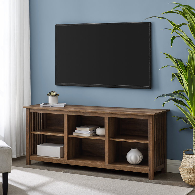 Meuble télé 58 po pour téléviseur de 65 po ou moins, Chêne rustique