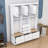 Multi-functional Hall Tree with Storage Drawers, Comfort Bench, Metal Hooks and Cabinets-1719799950