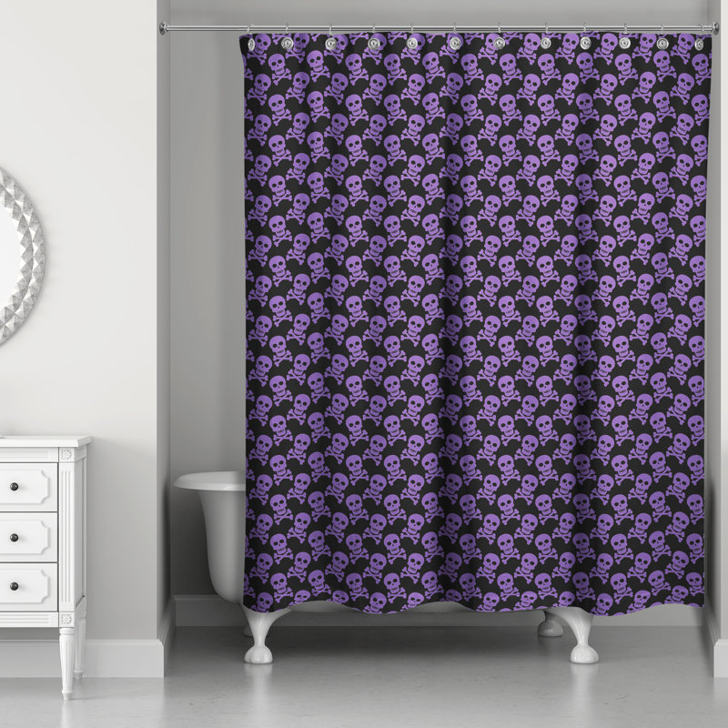 Rideau de douche simple à motif abstrait baynbridge