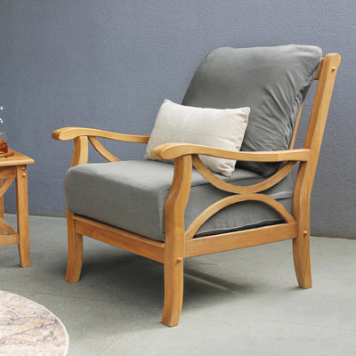 Torrence 2 - Piece Teak Patio Seating Group With Cushions