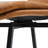 26" Swivel Upholstered Counter Stool With Metal Frame-419069469