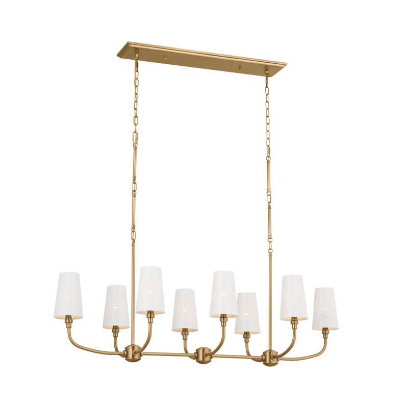 8 - Light Kitchen Island Pendant, Gold