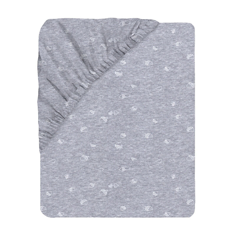 NightComfort 100% Jersey Cotton Knitted Strawberries Cot Bed Fitted Sheet Mattress Cover, 140 x 70 cm