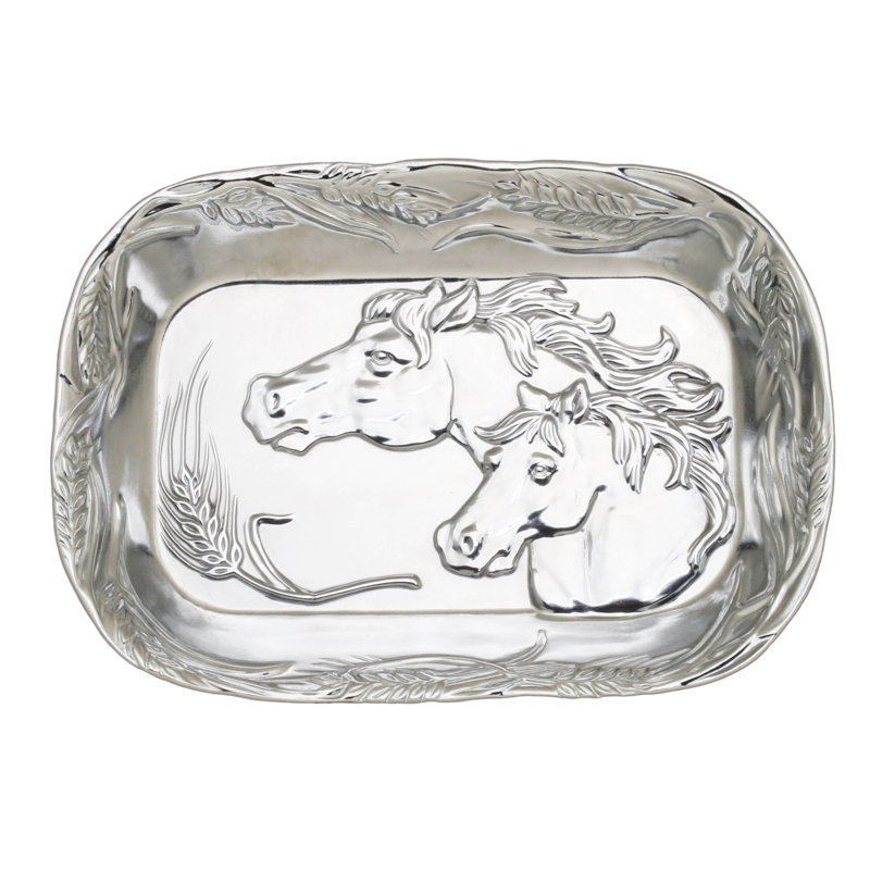 Equestrian Metal Decorative Tray
