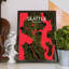 Seattle City Map - No Frame Print-426258987
