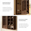 Tablette de rangement 19,69 "Vintage Brown