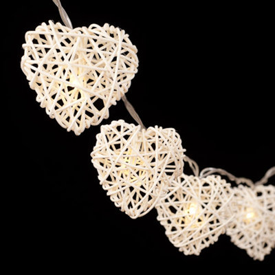 Marchmont LED Wicker Hearts String Light