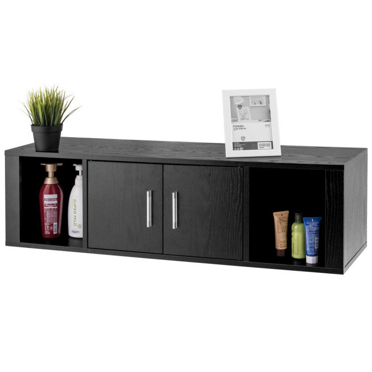 Yonathan Bathroom Cabinet, Black