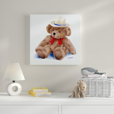 « teddy bear i », art sur toile