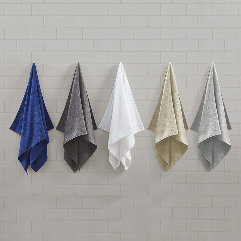 100% Cotton Quick Dry 12 Piece Bath Towel Set, White