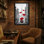 Plantes et fleurs, parapluies rouges, ville flottante, reflets de neige