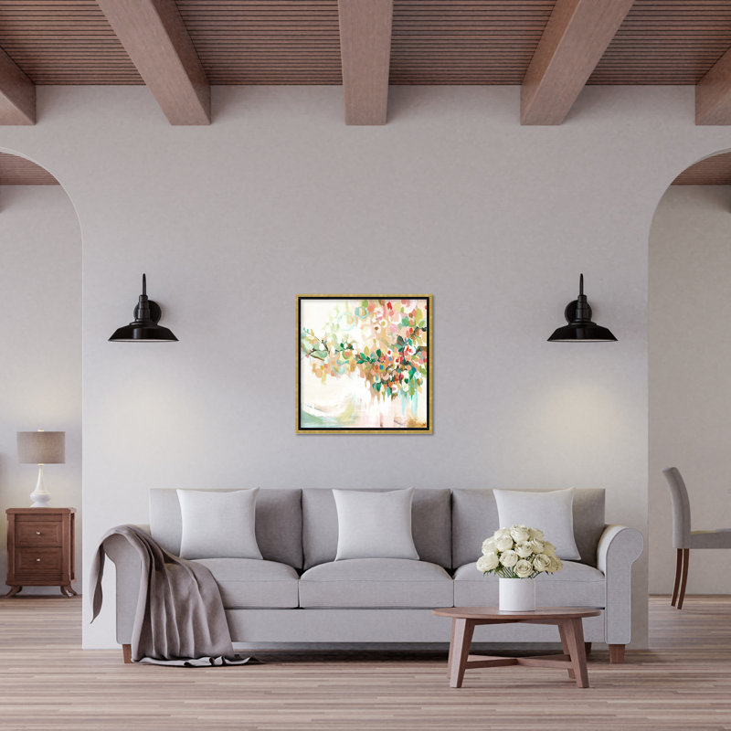 Nature Inspired Blotch Floral, 36" H x 36" W