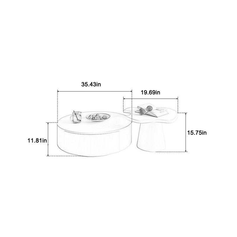 Eco-friendly paint for spacious coffee table