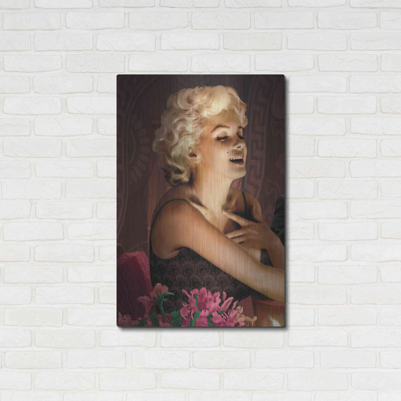 «Marilyn's Touch» par Chris Consani, art mural en métal, H 36 po x l 24 po x P 0,13 po