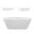 67" x 31.5" Freestanding Soaking Acrylic Bathtub with Drain and Overflow