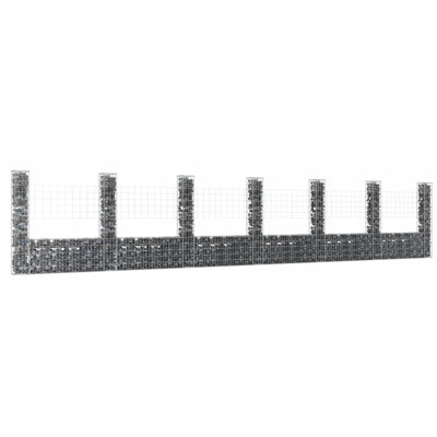 Achintya 740 cm W Fence Panels Fencing