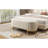 Stylish Beige Velvet Bench With Storage And Button Tufting Modern Living Room Surface Space-889300400