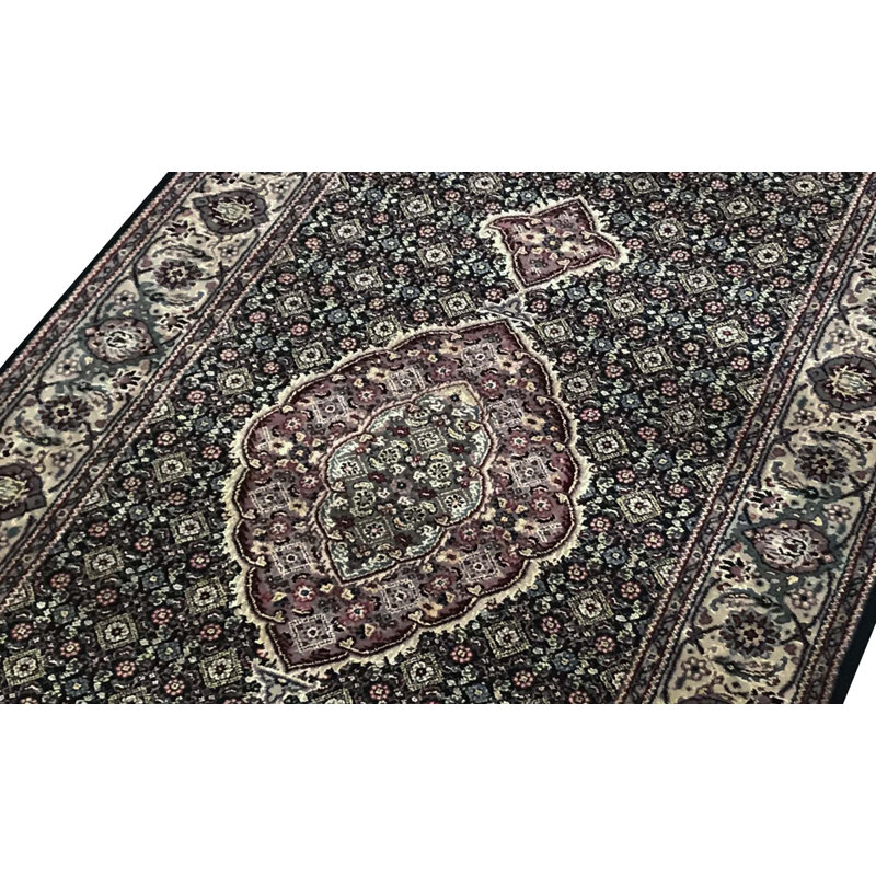 One-of-a-Kind 2'6" x 12' Runner Wool Area Rug in Black