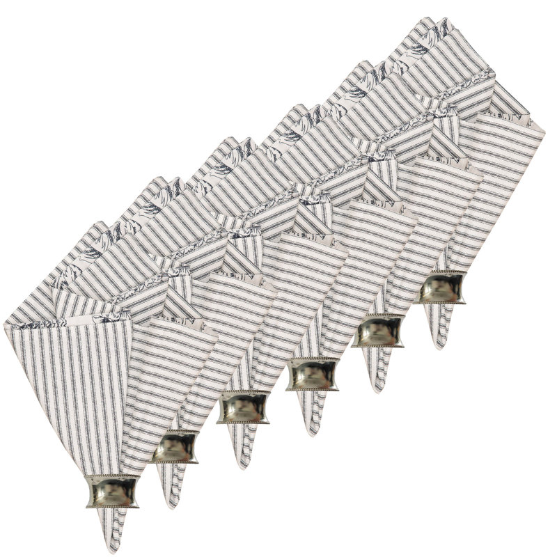 Hazard Floral Square Napkin, Onyx