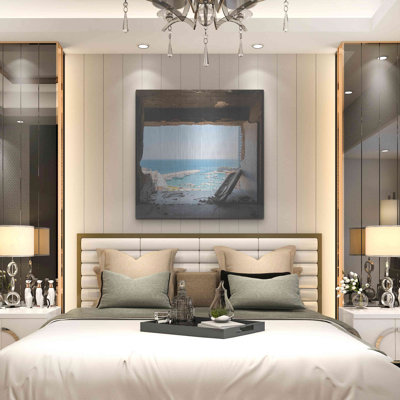 «Broken Sea View» par Roman Robroek, art mural en métal