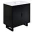 Ensemble de meuble-lavabo 30 po avec lavabo, armoire combinée, armoire de rangement pour salle de bain, structure en bois massif