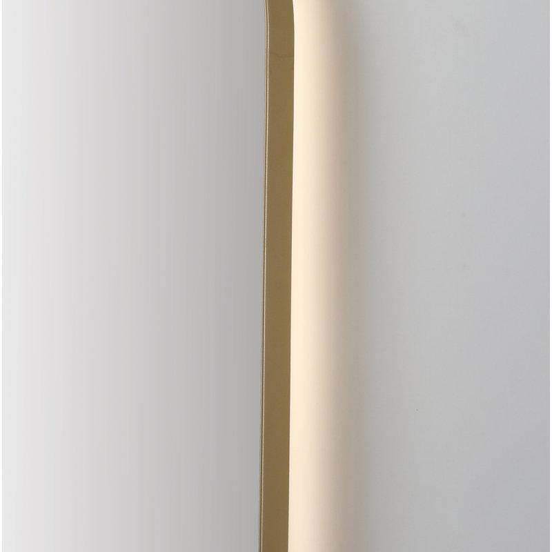 Shell LED Mirror, 35.43" x 21.65", Gold, Oval