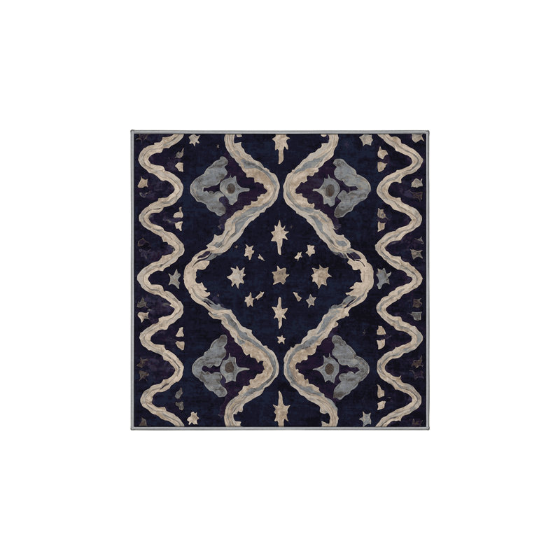 Silky Soft Plush Gray Area Rug, Square 4'