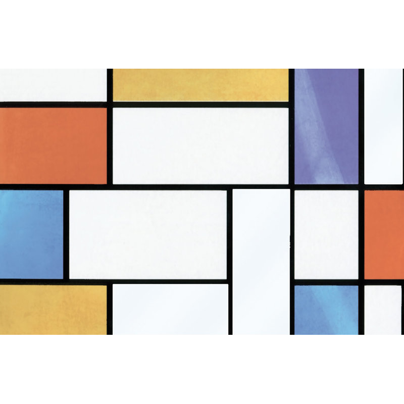 Décalcomanie de fenêtre Mondrian