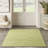 Anerinda Solid Hand Loomed Wool/Cotton Area Rug in Green-1166529252