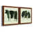 Walnut Framed Canvas