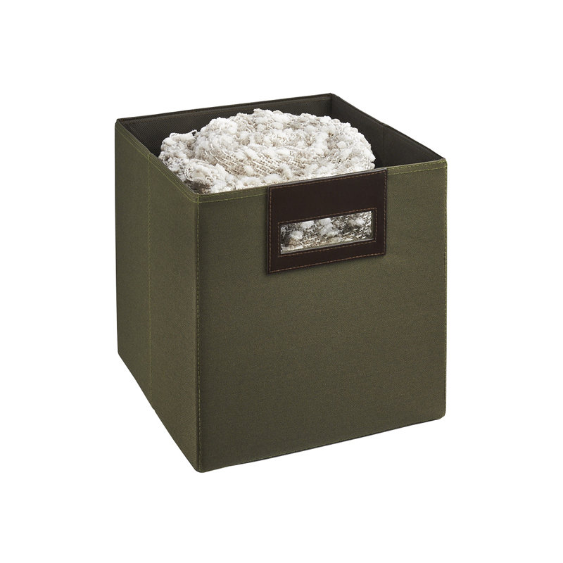 Bac de rangement en tissu 11 ", Vert