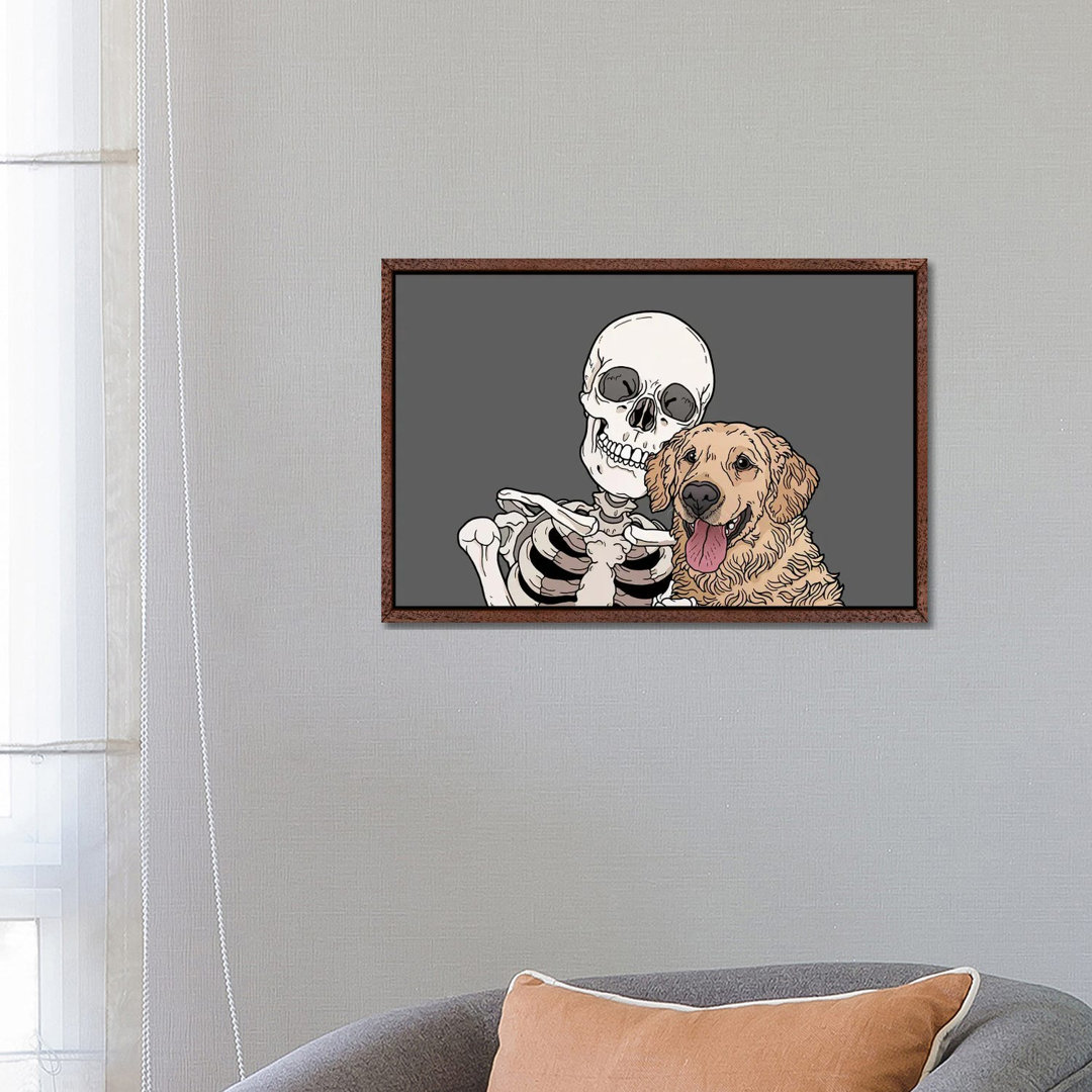 Retriever Friend von Tiina Menzel - Galerie-verpackte Leinwand Giclée auf Leinwand