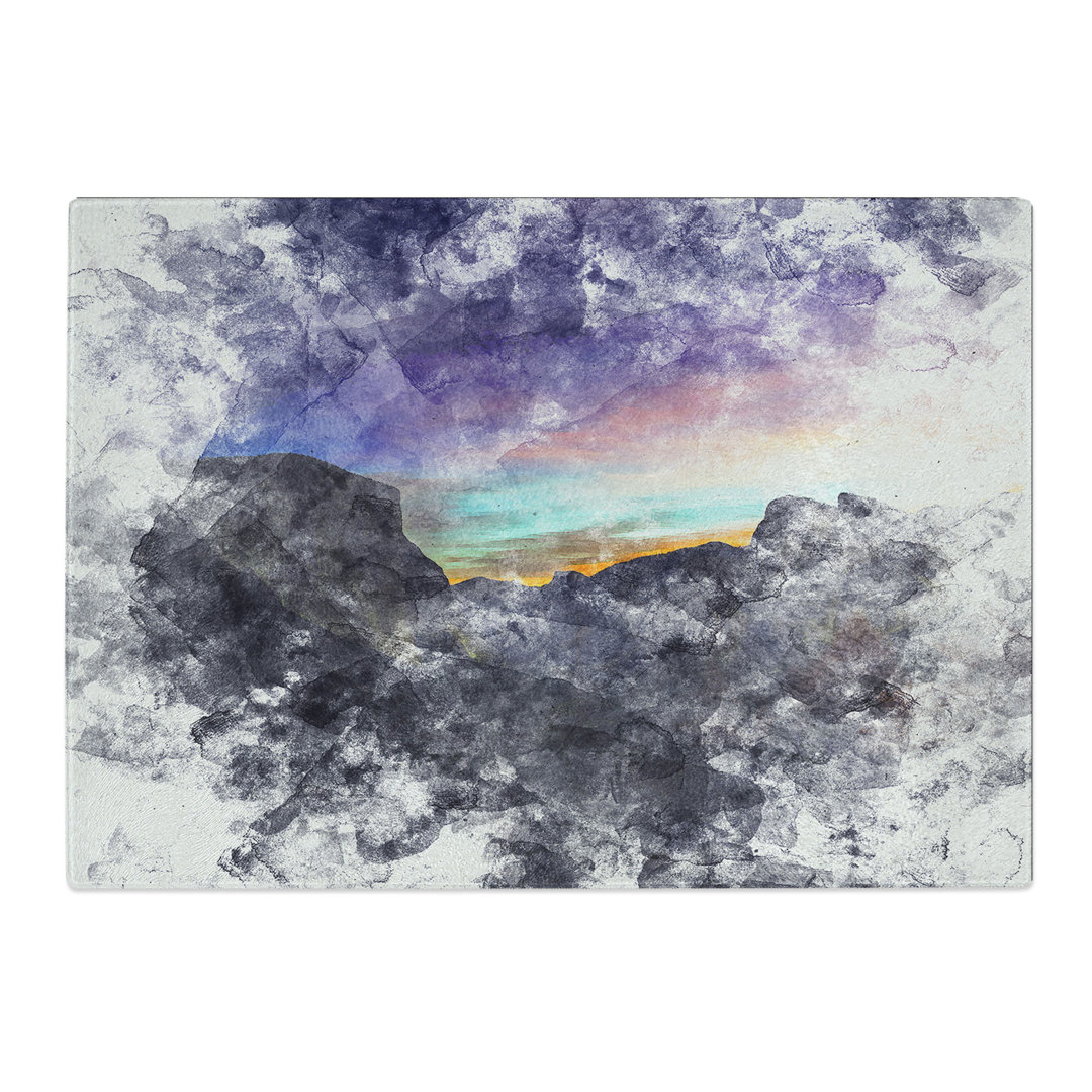 Tempered Glass Sunrise in Yosemite Valley California Chopping Board